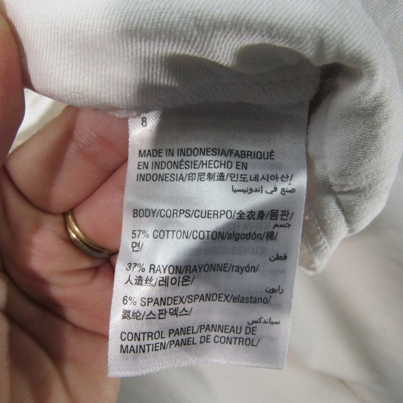 💞Alfani Womens Ruffled Slim Leg Ankle Pants White - Picture 5 of 12